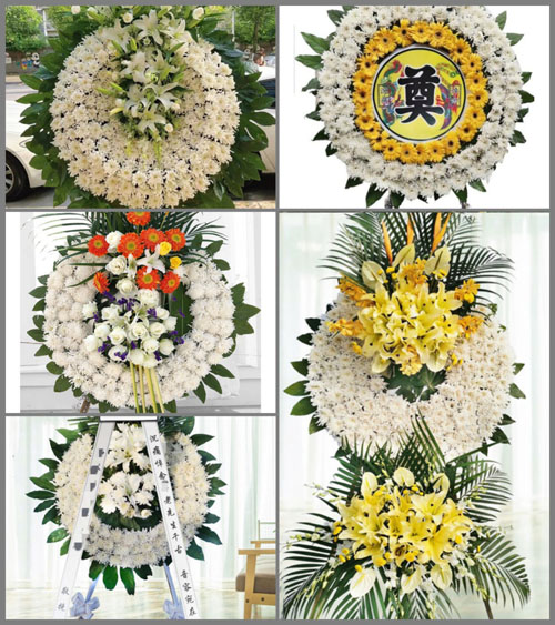 湖北武汉市新洲区邾城街道饶蔡村花圈速递
